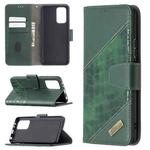 For Xiaomi Redmi Note 10 Pro Matching Color Crocodile Texture Horizontal Flip PU Leather Case with Wallet & Holder & Card Slots(Green)