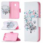 For Nokia C1 Plus Colored Drawing Pattern Horizontal Flip Leather Case with Holder & Card Slots & Wallet(Little Tree)