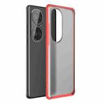 For Huawei P50 Pro Four-corner Shockproof TPU + PC Protective Case(Red)