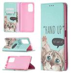 For Xiaomi Redmi Note 10 Pro Colored Drawing Pattern Invisible Magnetic Horizontal Flip PU Leather Case with Holder & Card Slots & Wallet(Cat)