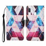 For Samsung Galaxy A20 / A30 Colored Drawing Pattern Horizontal Flip Leather Case with Holder & Card Slots & Wallet & Lanyard(Starry Marble)