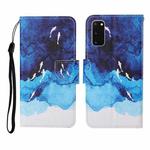 For Samsung Galaxy S20 Colored Drawing Pattern Horizontal Flip Leather Case with Holder & Card Slots & Wallet & Lanyard(Watercolor Fish)