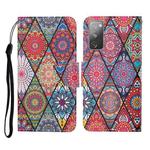 For Samsung Galaxy S20 FE Colored Drawing Pattern Horizontal Flip Leather Case with Holder & Card Slots & Wallet & Lanyard(Rhombus Totem)