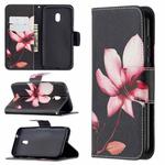 For Nokia C1 Plus Colored Drawing Pattern Horizontal Flip Leather Case with Holder & Card Slots & Wallet(Lotus)
