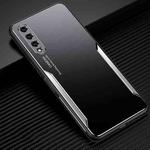 For Honor 9X Pro Blade Series TPU Frame + Titanium Alloy Sand Blasting Technology Backplane + Color Aluminum Alloy Decorative Edge Mobile Phone Protective Shell(Black + Silver)