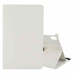 For Lenovo Tab P11 / Tab P11 5G Litchi Texture Horizontal Flip 360 Degrees Rotation Leather Case with Holder(White)