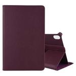 For Lenovo Tab P11 / Tab P11 5G Litchi Texture Horizontal Flip 360 Degrees Rotation Leather Case with Holder(Purple)