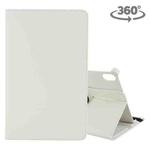 For Lenovo M10 Litchi Texture Horizontal Flip 360 Degrees Rotation Leather Case with Holder(White)