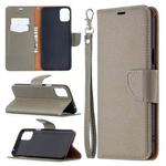 For LG K42 Litchi Texture Pure Color Horizontal Flip Leather Case with Holder & Card Slots & Wallet & Lanyard(Grey)