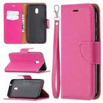 For Nokia C1 Plus Litchi Texture Pure Color Horizontal Flip Leather Case with Holder & Card Slots & Wallet & Lanyard(Rose Red)