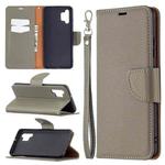 For Samsung Galaxy A32 4G Litchi Texture Pure Color Horizontal Flip Leather Case with Holder & Card Slots & Wallet & Lanyard(Grey)