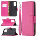 For Xiaomi Redmi Note 10 Pro Litchi Texture Pure Color Horizontal Flip Leather Case with Holder & Card Slots & Wallet & Lanyard(Rose Red)