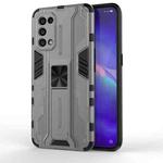 For OPPO Reno5 5G / 4G Supersonic PC + TPU Shock-proof Protective Case with Holder(Gray)