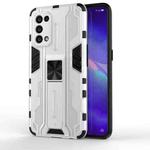 For OPPO Reno5 5G / 4G Supersonic PC + TPU Shock-proof Protective Case with Holder(Silver)