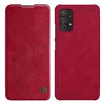 For Samsung Galaxy A32 4G NILLKIN QIN Series Crazy Horse Texture Horizontal Flip Leather Case with Card Slot(Red)