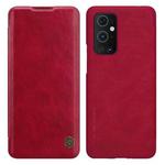 For OnePlus 9 Pro NILLKIN QIN Series Crazy Horse Texture Horizontal Flip Leather Case with Card Slot(Red)