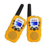 1 Pair RETEVIS RT388 0.5W US Frequency 462.5625-467.7250MHz 22CHS Handheld Children Walkie Talkie(Yellow)