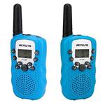 1 Pair RETEVIS RT388 0.5W EU Frequency 446MHz 8CHS Handheld Children Walkie Talkie(Blue)