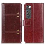 For Xiaomi Mi 10S Peas Crazy Horse Texture Horizontal Flip Leather Case with Holder & Card Slots & Wallet(Brown)