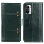 For Motorola Edge S 5G Peas Crazy Horse Texture Horizontal Flip Leather Case with Holder & Card Slots & Wallet(Green)