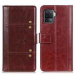 For OPPO A94 Peas Crazy Horse Texture Horizontal Flip Leather Case with Holder & Card Slots & Wallet(Brown)