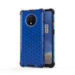 For OnePlus 7T Shockproof Honeycomb PC + TPU Case(Blue)