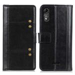 For Wiko Y51 Peas Crazy Horse Texture Horizontal Flip Leather Case with Holder & Card Slots & Wallet(Black)