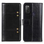 For alcatel 1S (2021) Peas Crazy Horse Texture Horizontal Flip Leather Case with Holder & Card Slots & Wallet(Black)