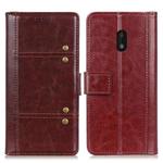 For Nokia C1 Plus Peas Crazy Horse Texture Horizontal Flip Leather Case with Holder & Card Slots & Wallet(Brown)