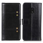For Nokia C1 Plus Peas Crazy Horse Texture Horizontal Flip Leather Case with Holder & Card Slots & Wallet(Black)