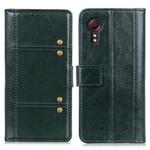 For Samsung Galaxy Xcover 5 Peas Crazy Horse Texture Horizontal Flip Leather Case with Holder & Card Slots & Wallet(Green)