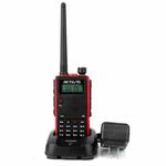 RETEVIS RT5 136-174MHz + 400-520MHz 128CH Handheld Two-segment Walkie Talkie, US Plug(Red)