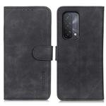 For OPPO A93 5G / A54 5G / A74 5G KHAZNEH Retro Texture PU + TPU Horizontal Flip Leather Case with Holder & Card Slots & Wallet(Black)