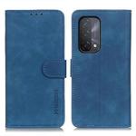 For OPPO A93 5G / A54 5G / A74 5G KHAZNEH Retro Texture PU + TPU Horizontal Flip Leather Case with Holder & Card Slots & Wallet(Blue)