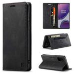For OnePlus 8T AutSpace A01 Retro Skin-feel Crazy Horse Texture Horizontal Flip Leather Case with Holder & Card Slots & Wallet & RFID(Black)