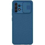 For Samsung Galaxy A32 4G NILLKIN Black Mirror Series Camshield Full Coverage Dust-proof Scratch Resistant PC Case(Blue)