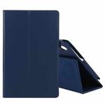 For Lenovo Tab M10 HD Litchi Texture Solid Color Horizontal Flip Leather Case with Holder & Pen Slot(Blue)