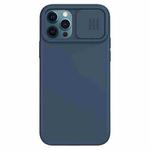 For iPhone 12 / 12 Pro NILLKIN CamShield Liquid Silicone + PC Full Coverage Case(Blue)