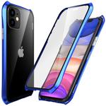 For iPhone 11 PC Magneto Shell Series All-Inclusive Anti-Fall Waterproof Protection Case(Blue)