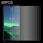 For Nokia 1.4 50 PCS 0.26mm 9H 2.5D Tempered Glass Film