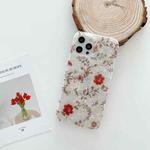 For iPhone 12 / 12 Pro Shell Pattern Protective Case(Little Red Flower)