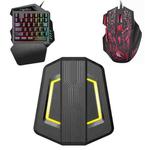 HXSJ P6+V100+H300 Keyboard Mouse Converter + One-handed Keyboard + Gaming Mouse Set