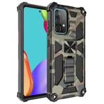 For Samsung Galaxy A32 4G Camouflage Armor Shockproof TPU + PC Magnetic Protective Case with Holder(Army Green)