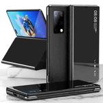 For Huawei Mate X2 Electroplated Mirror Protective Case with Holder(Black)