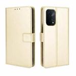 For OPPO A93 5G Retro Crazy Horse Texture Horizontal Flip Leather Case with Holder & Card Slots & Lanyard(Gold)