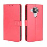 For Nokia 7.3 Retro Crazy Horse Texture Horizontal Flip Leather Case with Holder & Card Slots & Lanyard(Red)