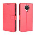 For Nokia G20 / G10 / 6.3 Retro Crazy Horse Texture Horizontal Flip Leather Case with Holder & Card Slots & Lanyard(Red)