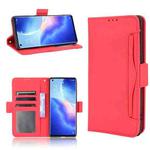 For OPPO Reno5 Pro+ 5G / Find X3 Neo Skin Feel Calf Pattern Horizontal Flip Leather Case with Holder & Card Slots & Photo Frame(Red)