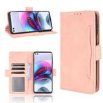 For Motorola Edge S / Moto G100 Skin Feel Calf Pattern Horizontal Flip Leather Case with Holder & Card Slots & Photo Frame(Pink)