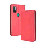 For Ulefone Note 11P Magnetic Buckle Retro Crazy Horse Texture Horizontal Flip Leather Case with Holder & Card Slots & Photo Frame(Red)